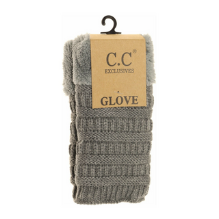 Fingerless Sherpa-Lined Gloves