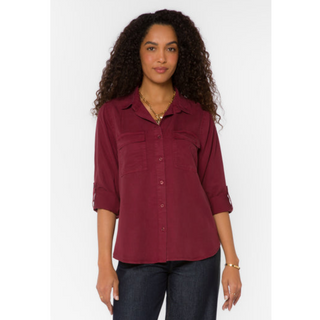 Talma Roll-Sleeve Top