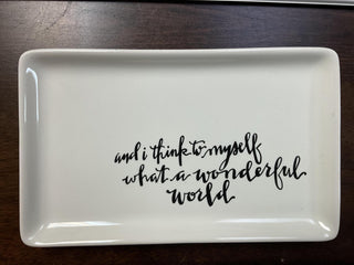 “…what a wonderful world” Vanity Tray