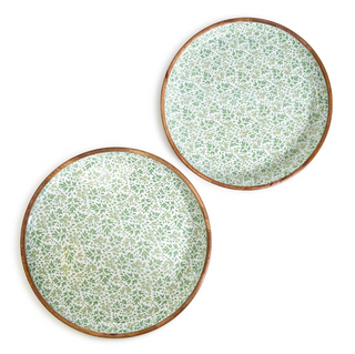 Country side wood RND Tray - dolly mama boutique