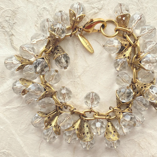 Filigree Lucite Charm Bracelet
