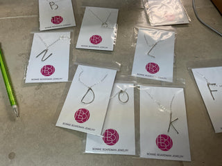 Silver Initial Necklace