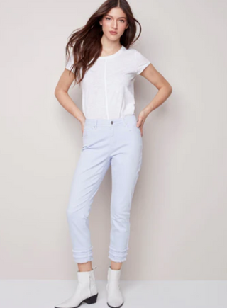 Frayed-Hem Ankle Jean C5147Z