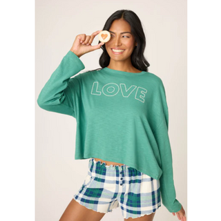 “LOVE” Embroidered Top