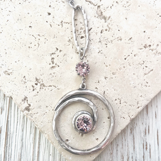 Swirl Amethyst Necklace - dolly mama boutique