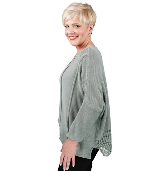 Amani Crop Sweater - dolly mama boutique