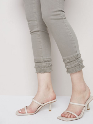 Frayed-Hem Ankle Jean C5147Z