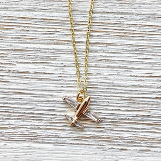 Dainty Airplane Necklace