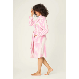 Striped Terry Robe - dolly mama boutique