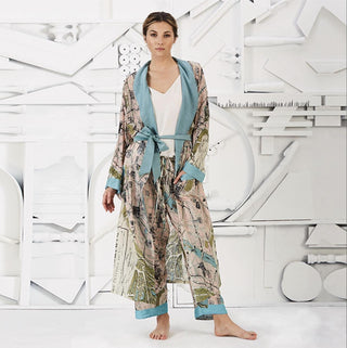 Robe w/ tie Paris Map - dolly mama boutique