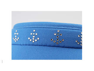 Catalina Clip On Visor with Crystal Row of Anchors - dolly mama boutique