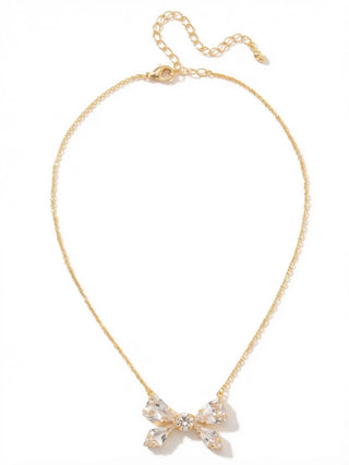 Colette Crystal Bow Necklace