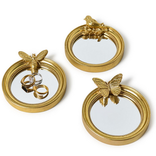 Gold Fauna Mirror Tray - dolly mama boutique