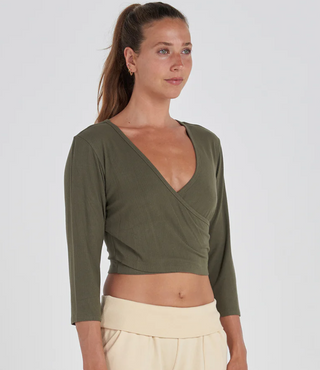 Ballet Wrap Top - dolly mama boutique