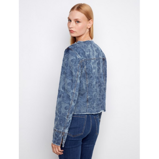 Eyelet Denim Jacket - dolly mama boutique