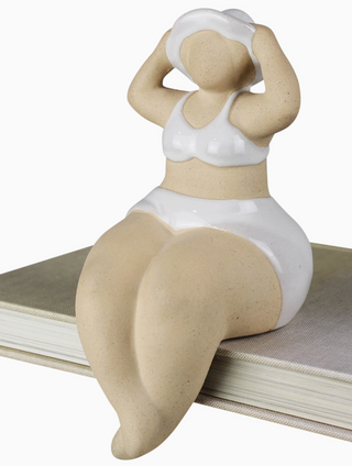 Ceramic Sunbathing Lady - dolly mama boutique