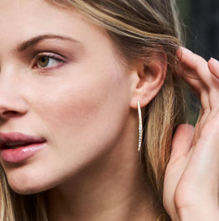 Sparkle Arc Earrings - Large - dolly mama boutique