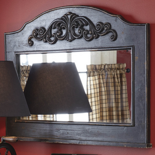 Aged Mantel-Top Mirror 24-904 - dolly mama boutique