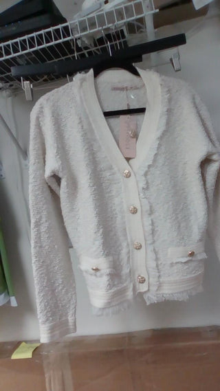 Short Fringe Cardigan