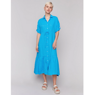 Button-Front Maxi Dress - dolly mama boutique