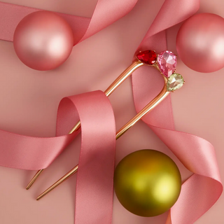 Metal Gemstone French Hair Pin