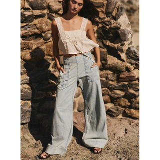 Breezy Denim Pull-On Pant