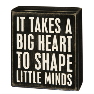 Box Sign "A Big Heart" - dolly mama boutique
