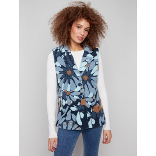 Sherpa Flocked Fleece Vest - dolly mama boutique