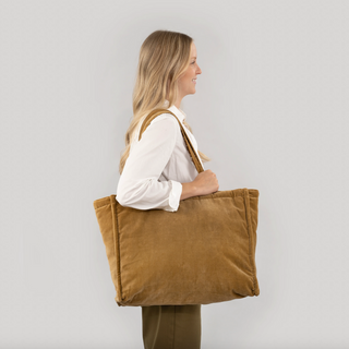 Block-Print Velvet Reversible Tote