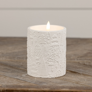 Embossed Holiday Candles - dolly mama boutique