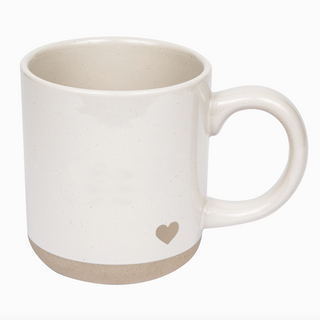 Stoneware Heart Mugs