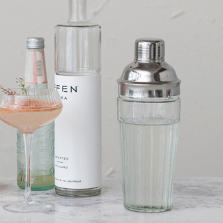 Glass & Stainless Cocktail Shaker