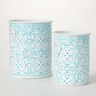 Patterned Planters with Handles - dolly mama boutique