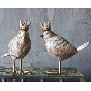 Crowned Bird Figurine - dolly mama boutique