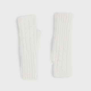 Cable-Kit Fingerless Gloves - dolly mama boutique