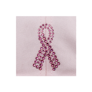 Carol Crystal Pink Ribbon Visor - dolly mama boutique