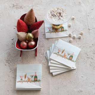Christmas Cocktail Napkins - dolly mama boutique