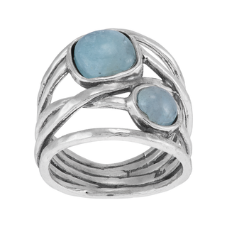Bluebird Nest Aquamarine Ring