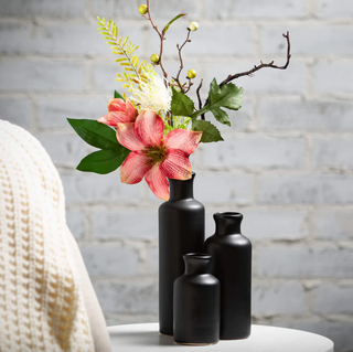 Black Bottle Vase - dolly mama boutique