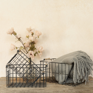 Black Metal Storage Baskets - dolly mama boutique