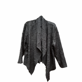 Textured Short Asymmetrical Jacket - dolly mama boutique