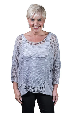 Lennox Knit Top LS #BLS133 - dolly mama boutique