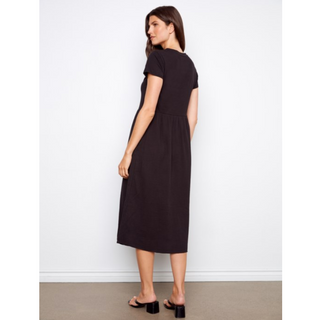 Crew-Neck Midi Dress - dolly mama boutique