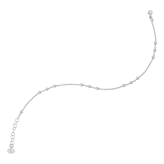 Beaded Sterling Silver Anklet - view 5