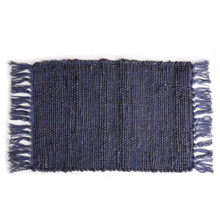 Rae Fringe Placemat - Blue - dolly mama boutique