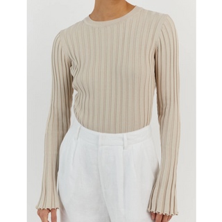 Fitted Rib-Knit Top