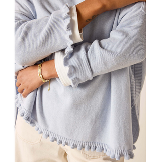 Catalina Ruffle Sweater - dolly mama boutique