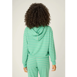 Striped Long-Sleeve Hoodie