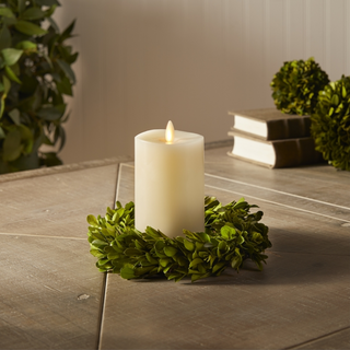 Boxwood Candle Wreath NPG403 - dolly mama boutique