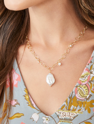 Appoline Pearl Necklace - dolly mama boutique